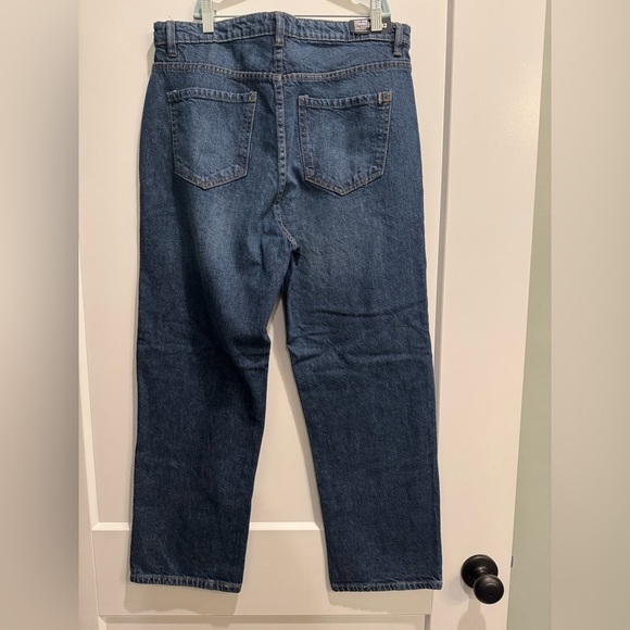 Women's BUFFALO by DAVID BITTON Blue Brooke High Rise Straight Crop Denim Jeans - Picture 2 of 7